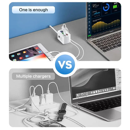 6-in-1 USB Charging Station | Fast Charge for iPhone & Android