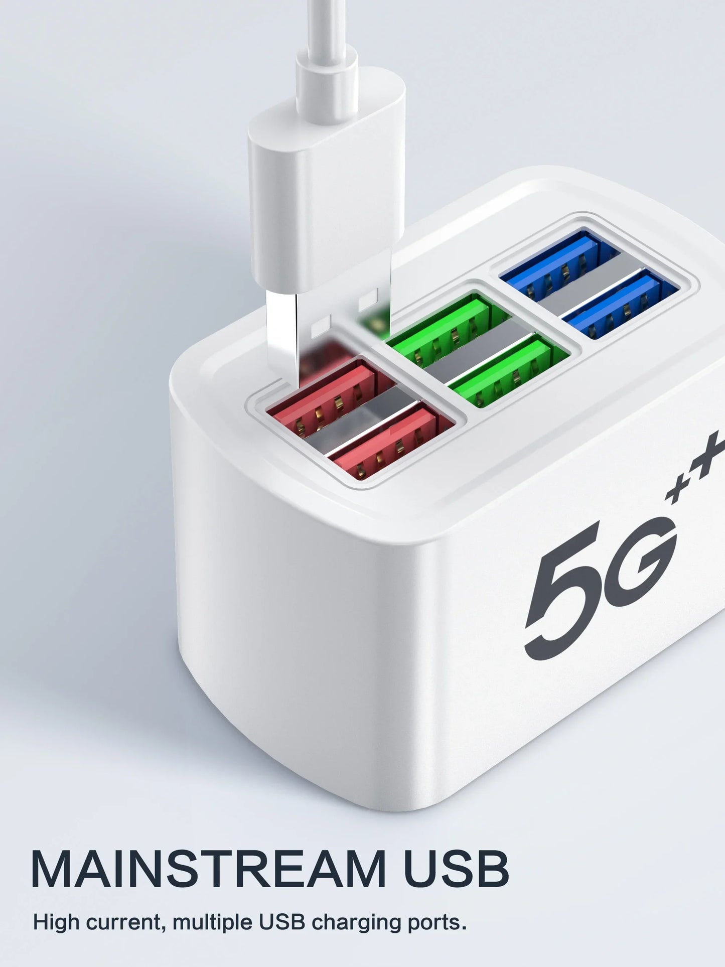 6-in-1 USB Charging Station | Fast Charge for iPhone & Android