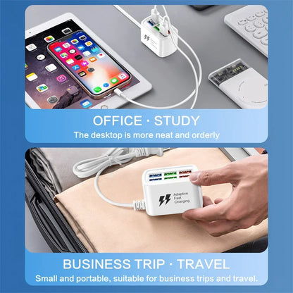 6-in-1 USB Charging Station | Fast Charge for iPhone & Android